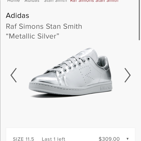Adidas Raf Simons Stan Smith Metallic Silver - Picture 8 of 9